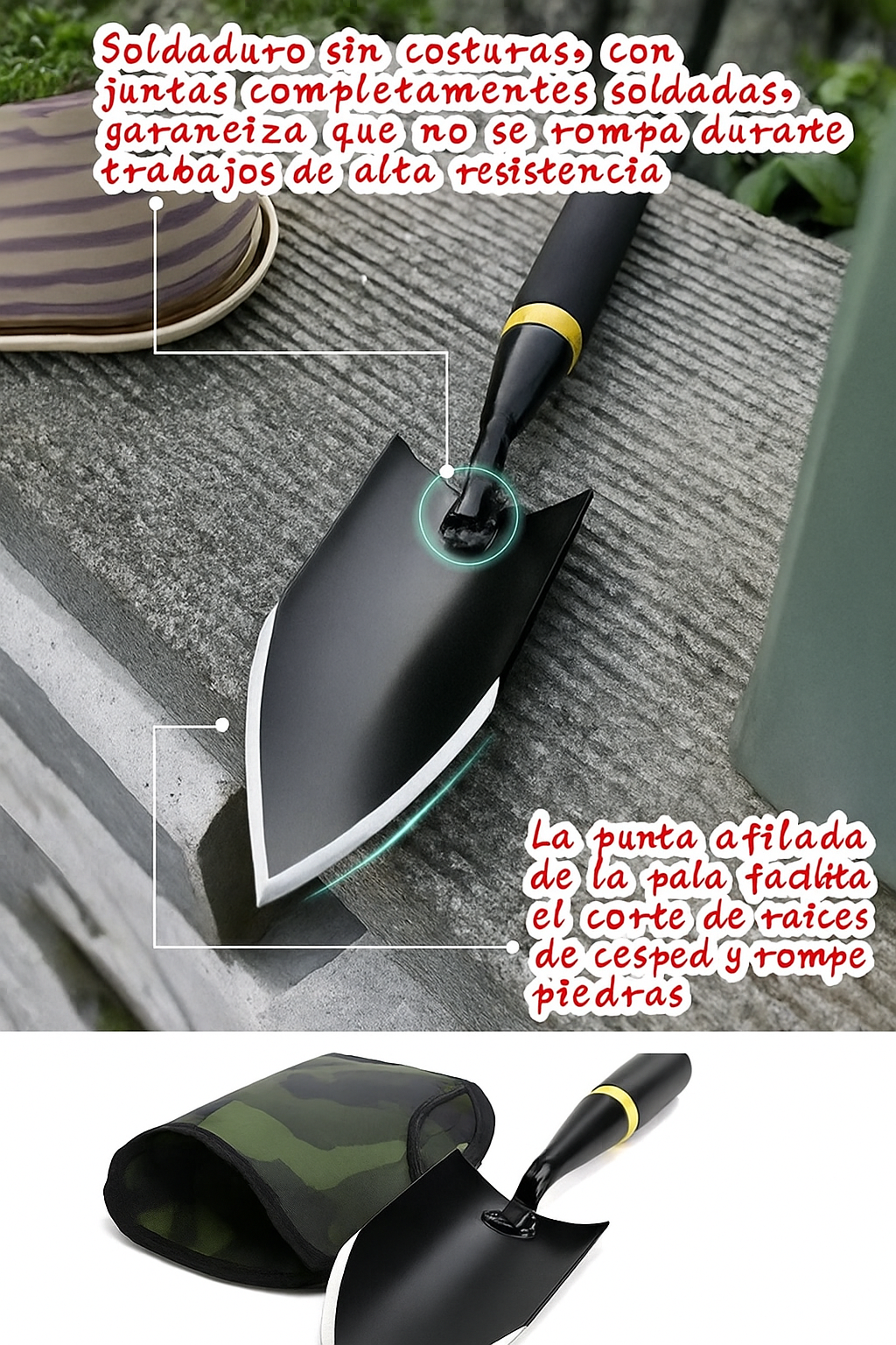 Pala carbón ligera